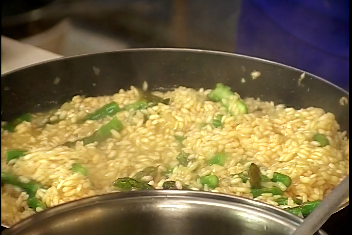 Risotto de hongos tandori y espárragos El Gourmet