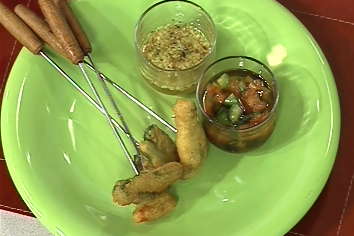 Fondue de Vegetales con tempura El Gourmet