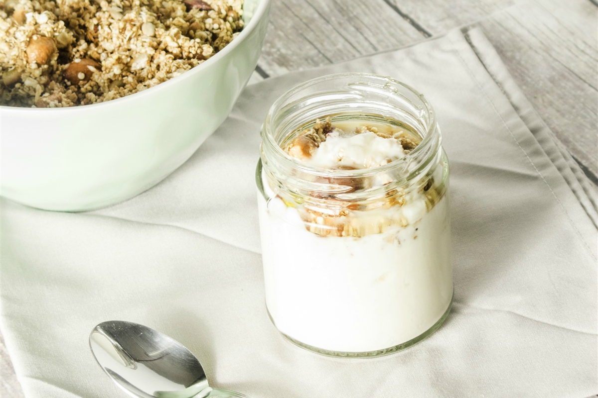 Granola casera con yogur El Gourmet