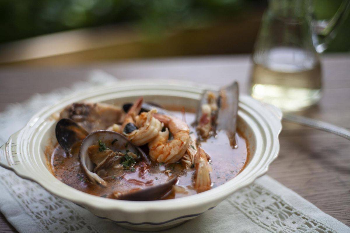 Zuppa di Pesce y Fregula El Gourmet