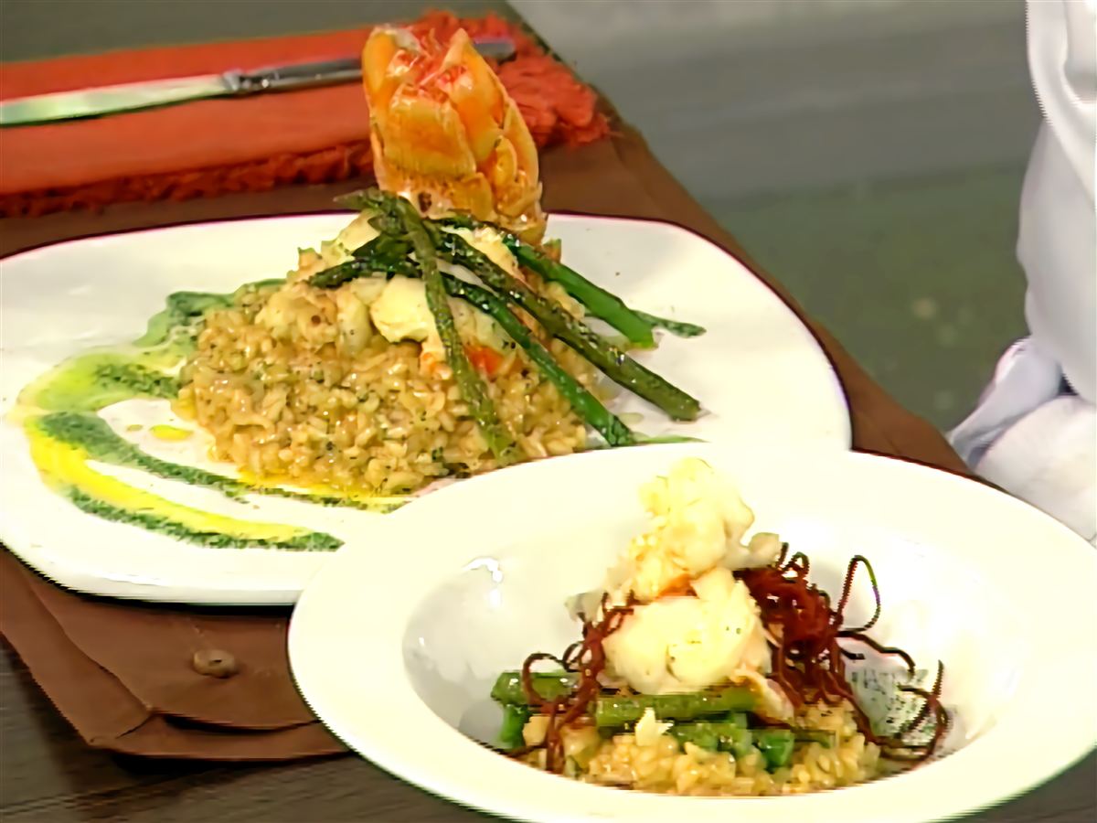 Risotto de langosta con espárrago El Gourmet
