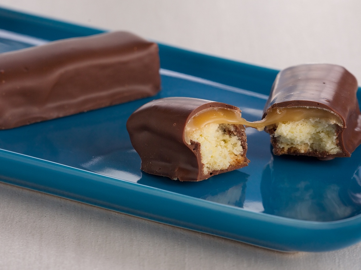 Barras de Caramelo Bañadas en Chocolate - El Gourmet