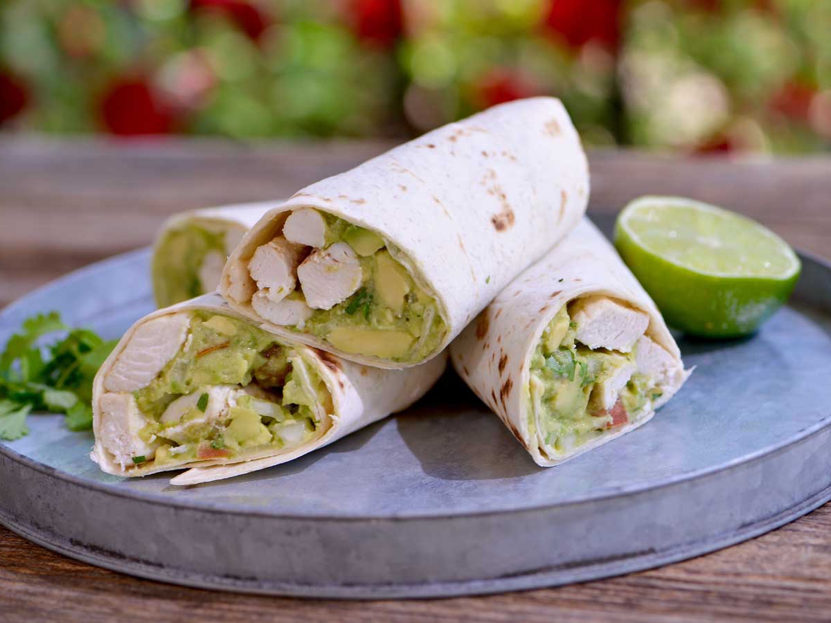 Burritos de Verano con Pechuga y Guacamole El Gourmet