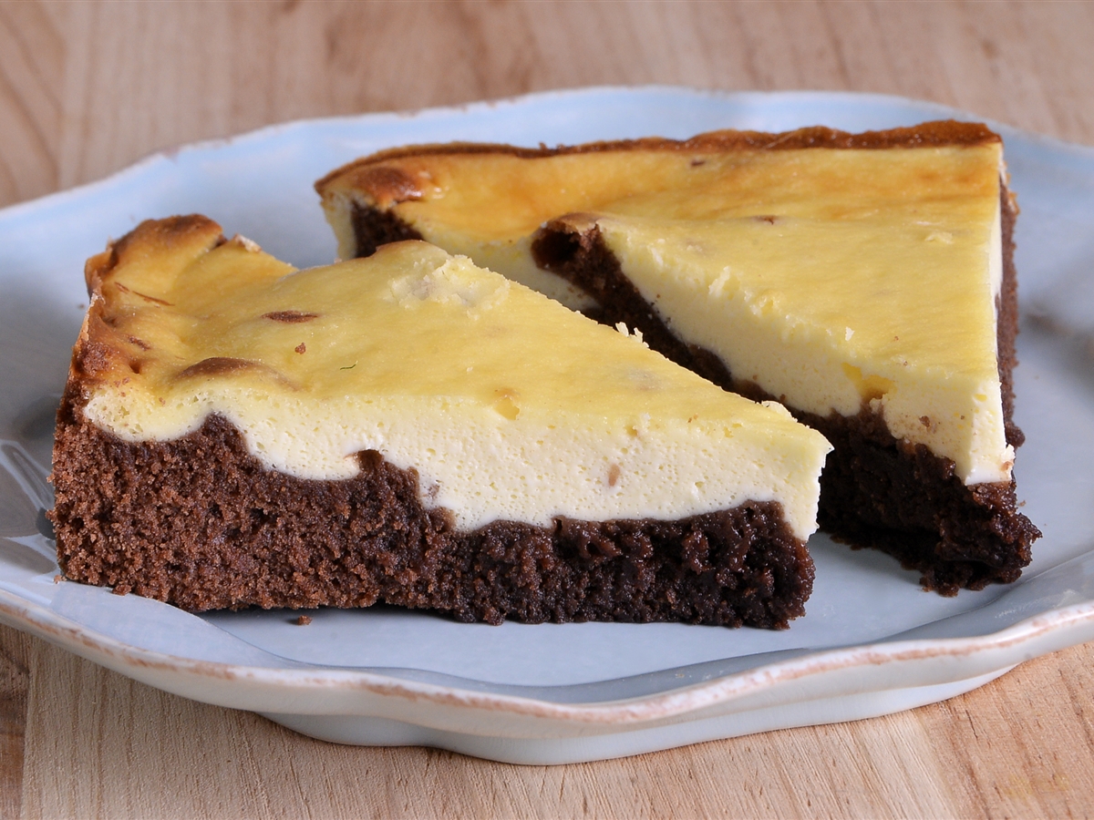 Cheesecake con base brownie El Gourmet