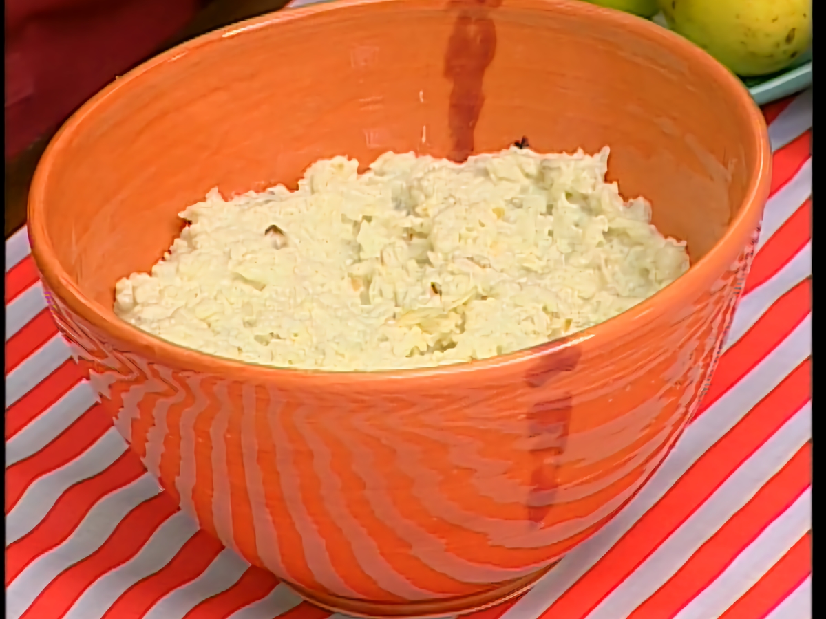 Arroz con leche de coco y ensalada tropical con maracuja  