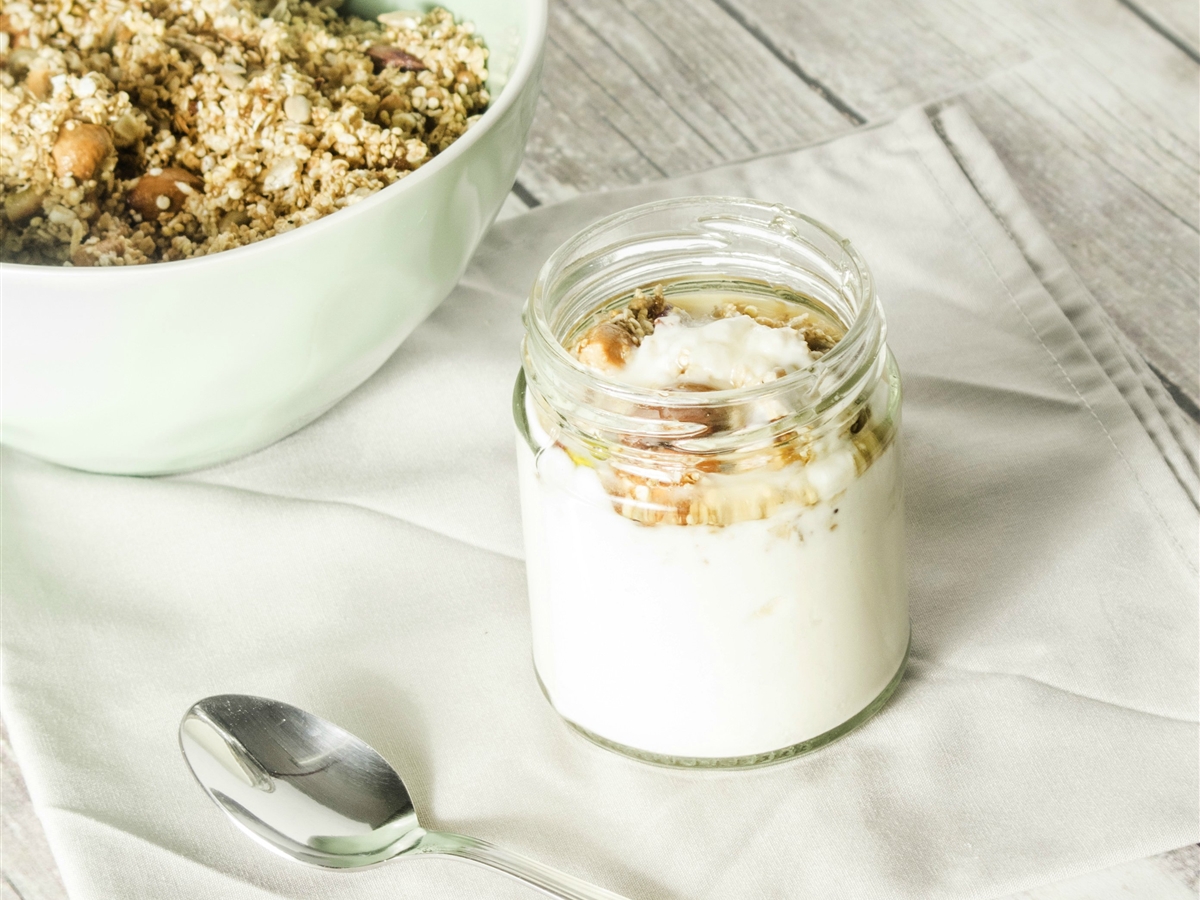 Granola casera con yogur El Gourmet