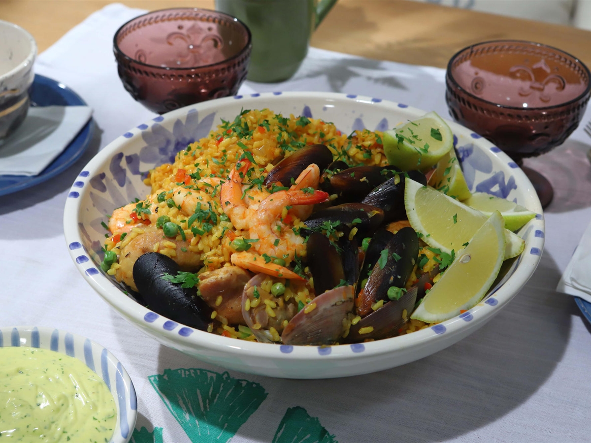 Paella con Alioli El Gourmet