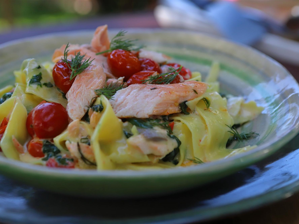 Pappardelle con Salmón El Gourmet