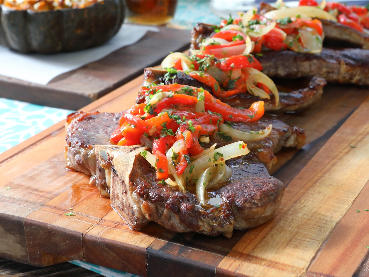 T Bone Con Zapallo Al Horno El Gourmet